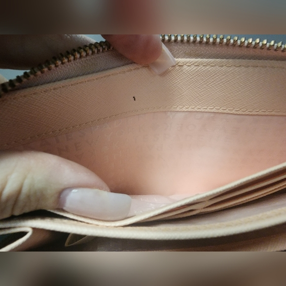 Kate Spade Newbury Lane Neda Zip Around Wallet. Peach - Picture 8 of 13